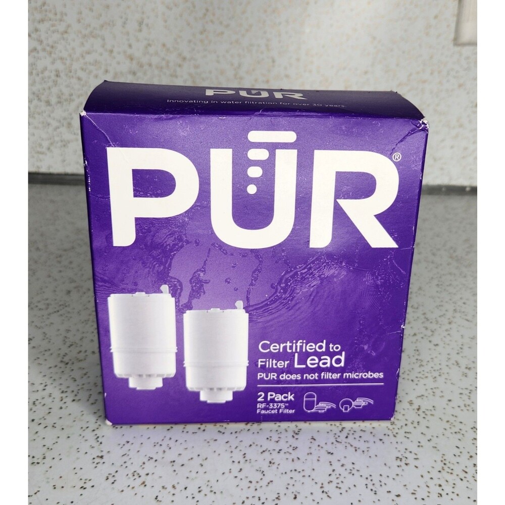 NEW PUR RF 3375 Faucet Mount Replacement Water Filter Cartridge White 2 Pack